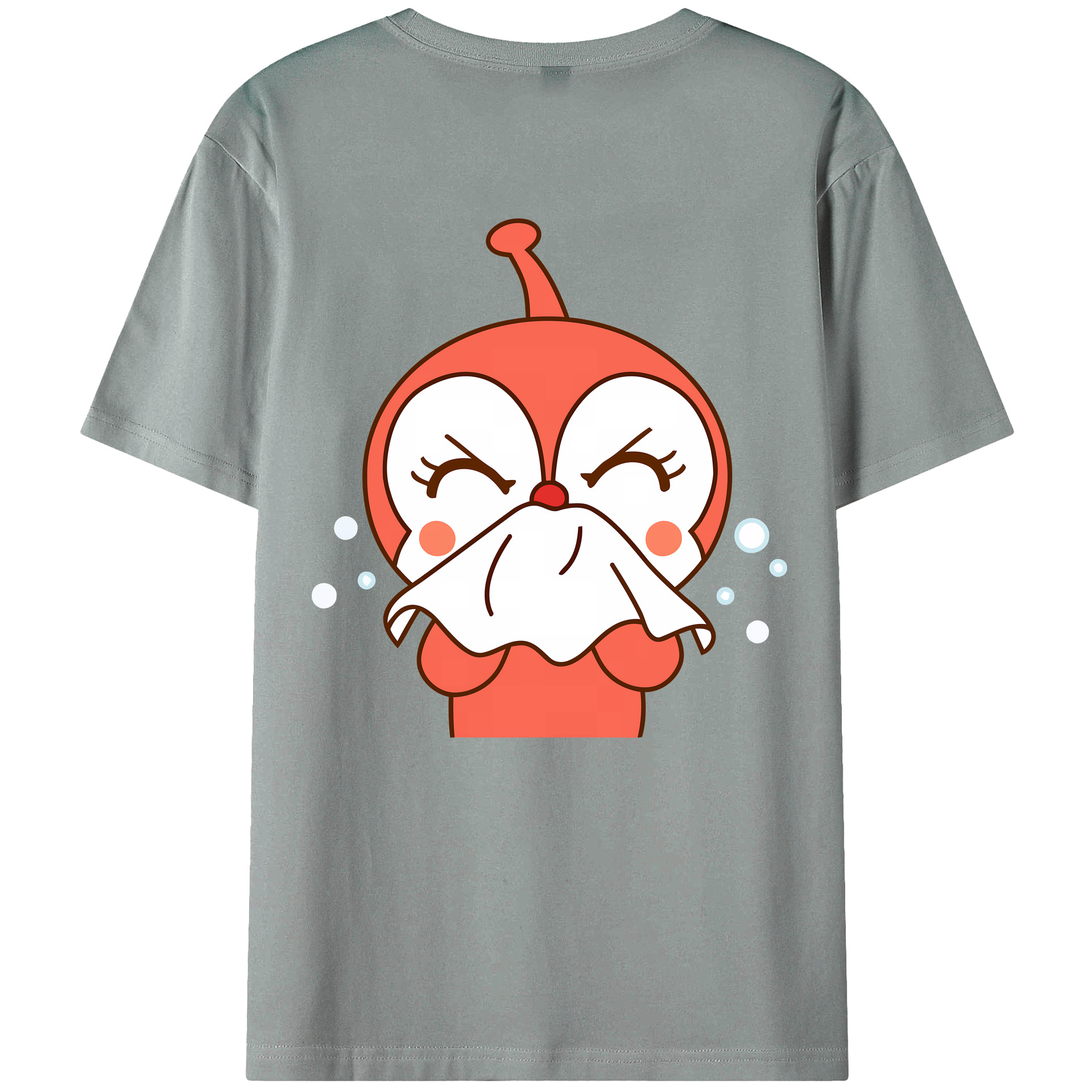（画像用） アンパンマン Anpanman 綿100％ メンズ半袖Tシャツ（バックプリント） 通気性